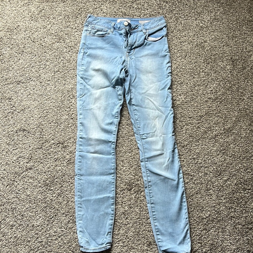 blue pacsun light wash skinny jeans size 25